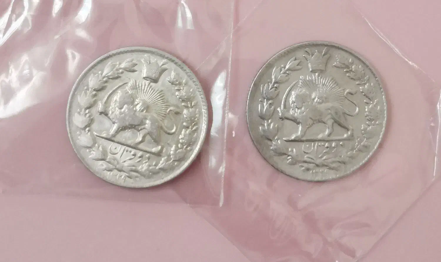 دو عدد سکه دو قران نقره احمد شاه|کلکسیون سکه، تمبر، اسکناس|آبیک, |دیوار