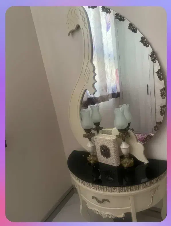 آیینه و شمعدان و میز آرایش|مبلمان خانگی و میز عسلی|شاهینشهر, عطار|دیوار