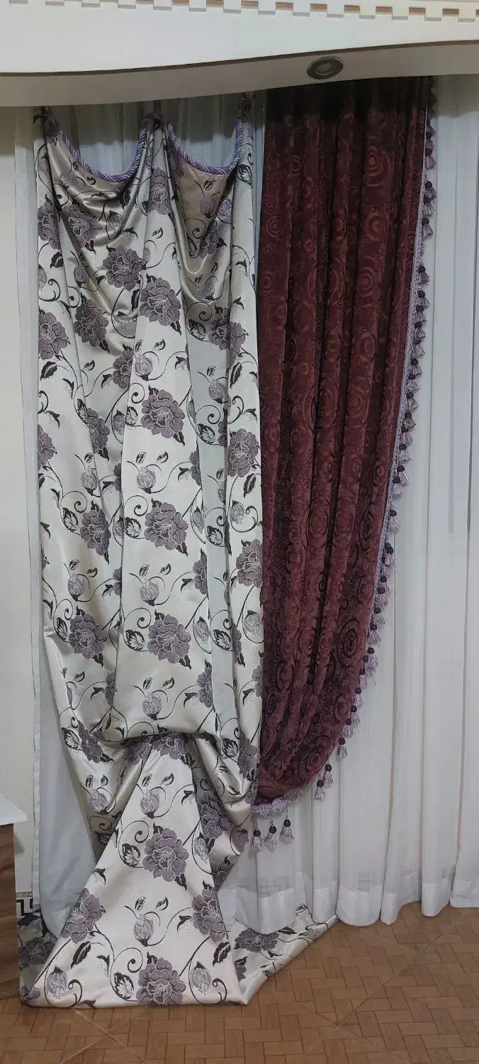 پرده وحیدیه|پرده، رانر، رومیزی|وحیدیه, |دیوار