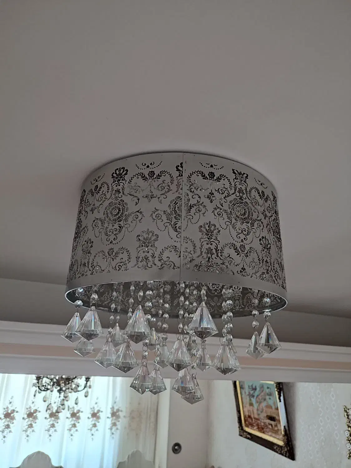 2عدد لوستر کریستالی شیک|لوستر و چراغ آویز|تبریز, |دیوار