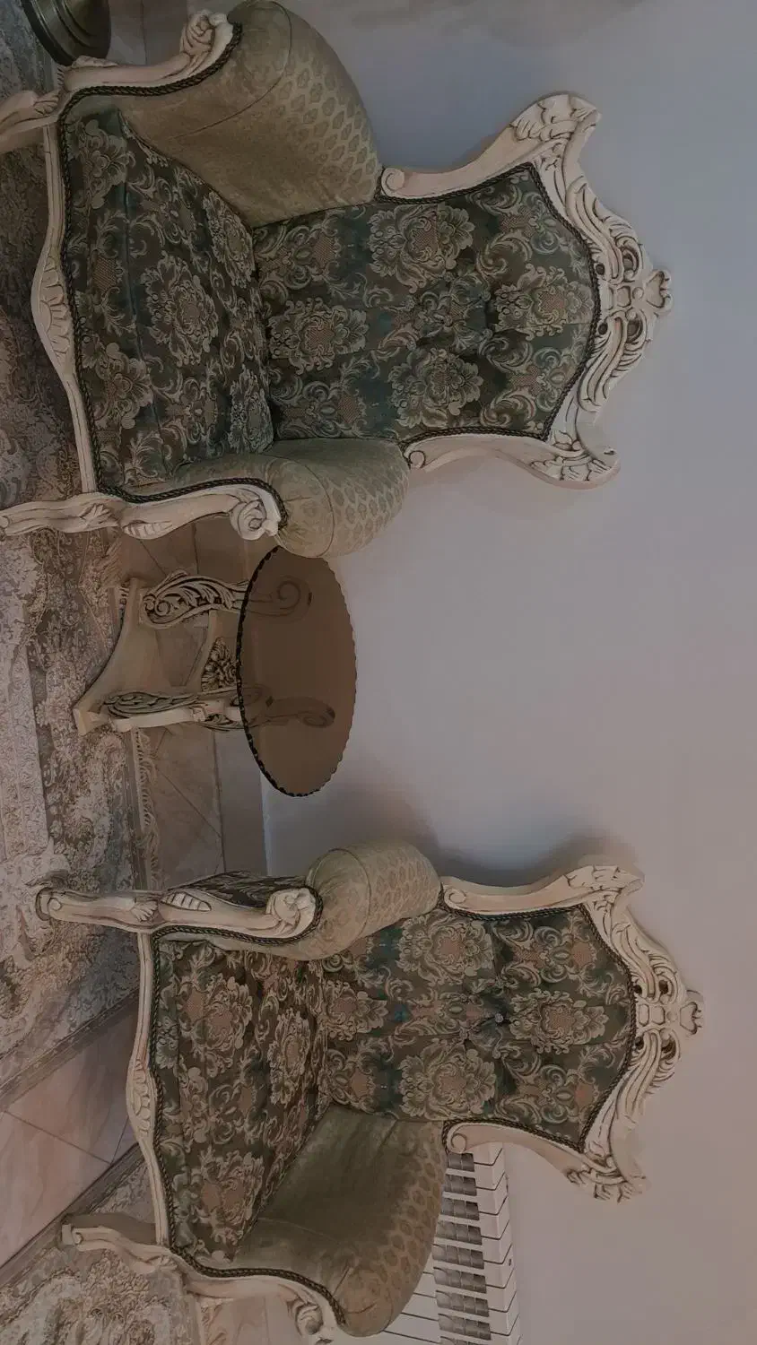 مبل ۷ نفره سالم همراه جلو مبلی ومیز عسلی|مبلمان خانگی و میز عسلی|نظرآباد, نظرآباد|دیوار