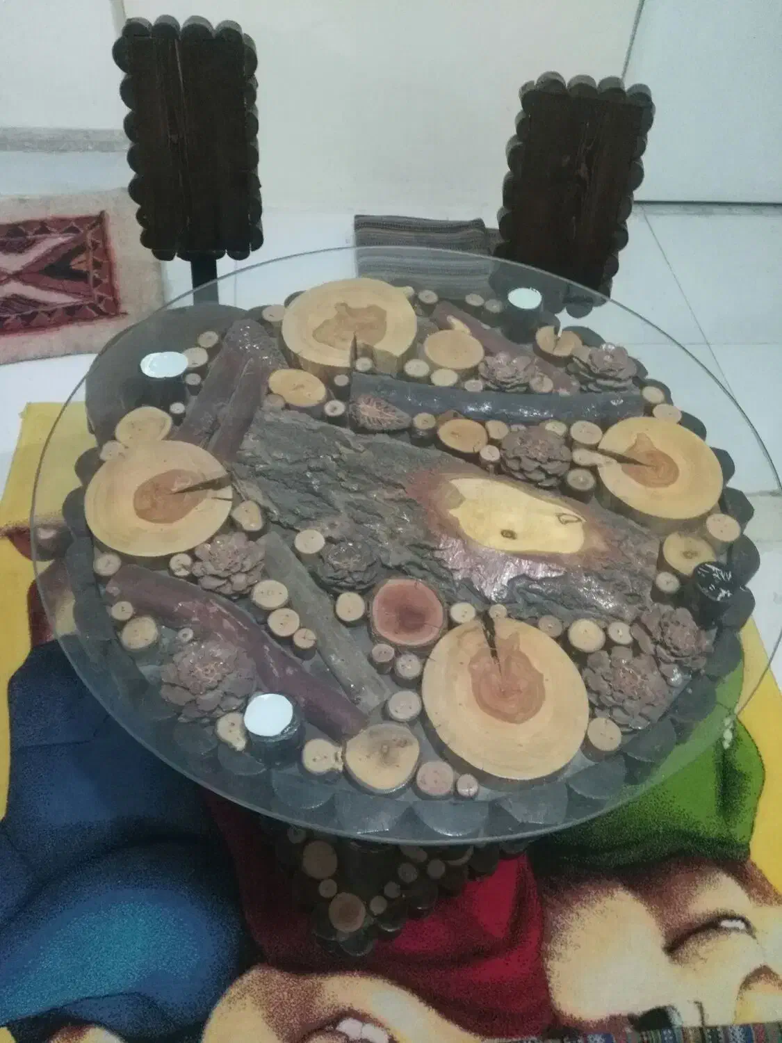 میز ناهار خوری سنتی 2نفره|میز و صندلی غذاخوری|پرند, فاز ۶|دیوار