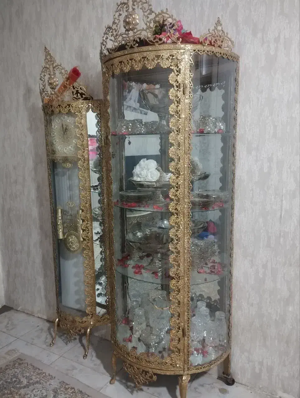 بوفه ساعت ومیزتلویزیون برنز|بوفه، ویترین، کنسول|کرج, اخترآباد|دیوار