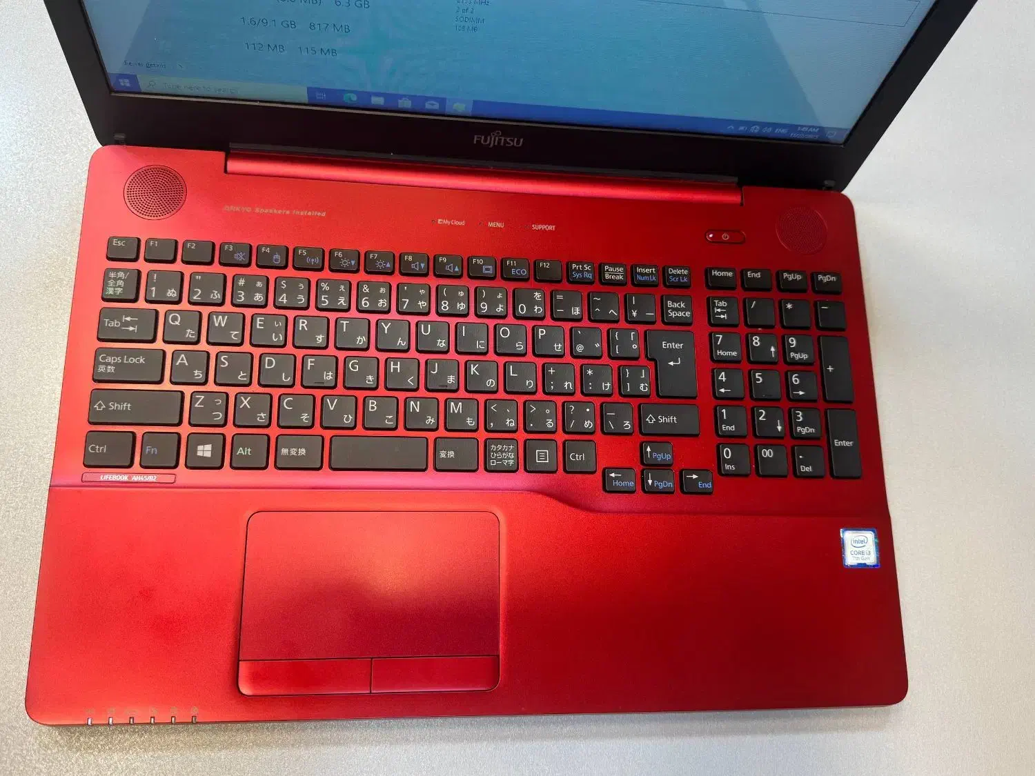 لپتاپ خوشرنگ و اقتصادی Fujitsu قرمز چشمگیر|رایانه همراه|مشهد, استاد یوسفی (شهرک غرب)|دیوار