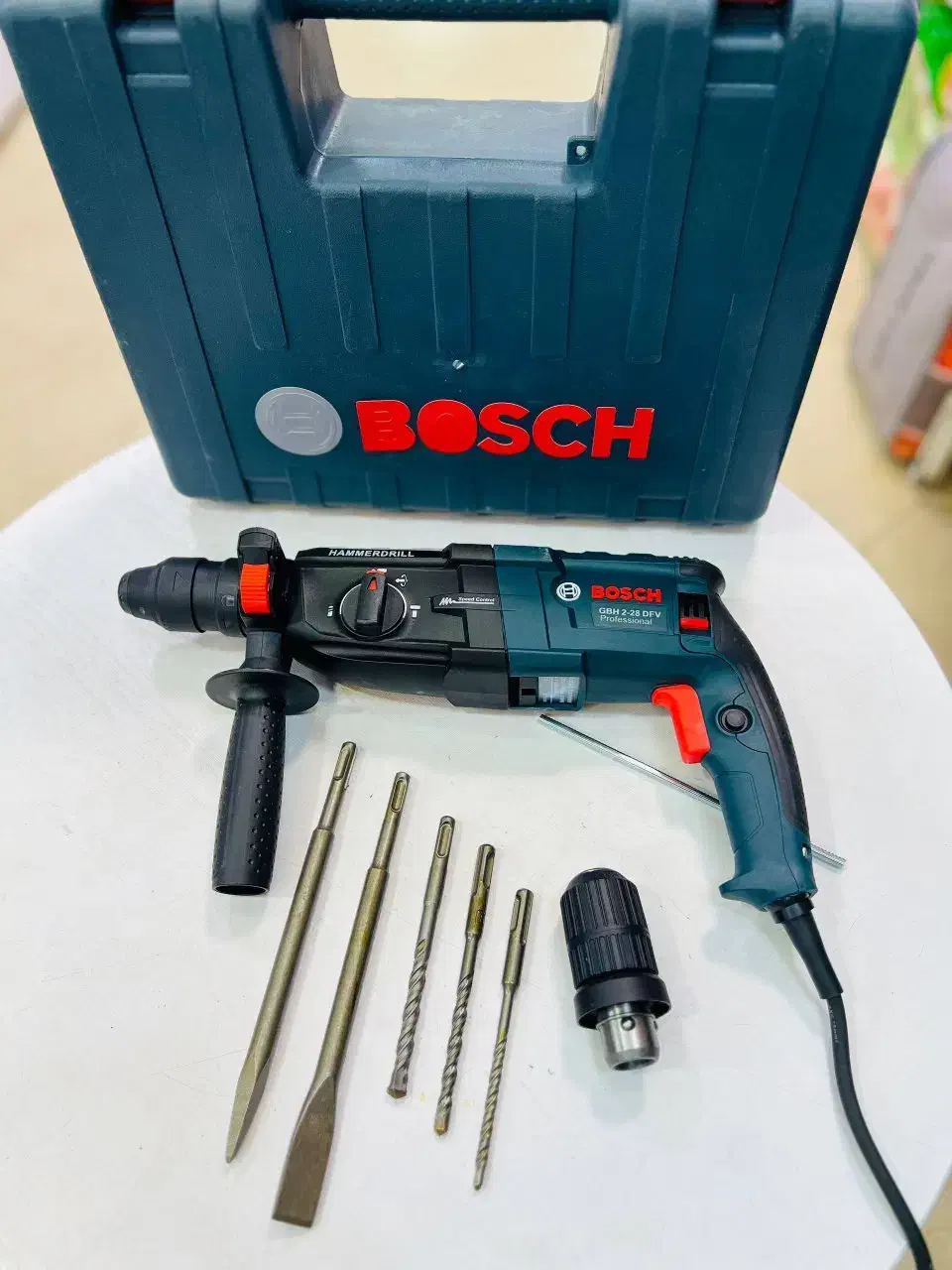 دریل بتن کن ۳ کاره بوش مدل 28-2 بالوازم کامل اکبند|ماشینآلات صنعتی|فردیس, فردیس|دیوار