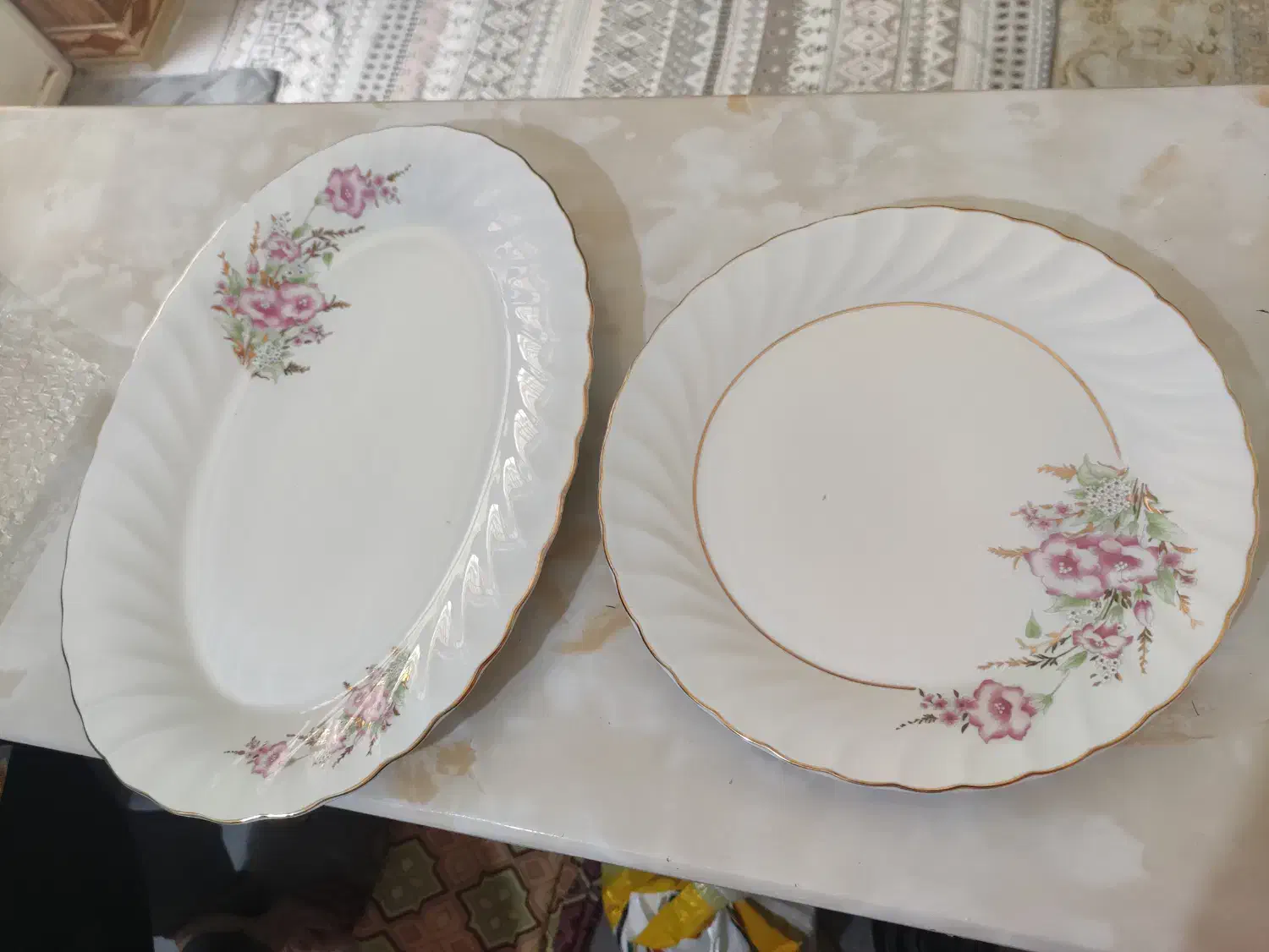 ظروف گلدار|ظروف سرو و پذیرایی|آبادان, |دیوار