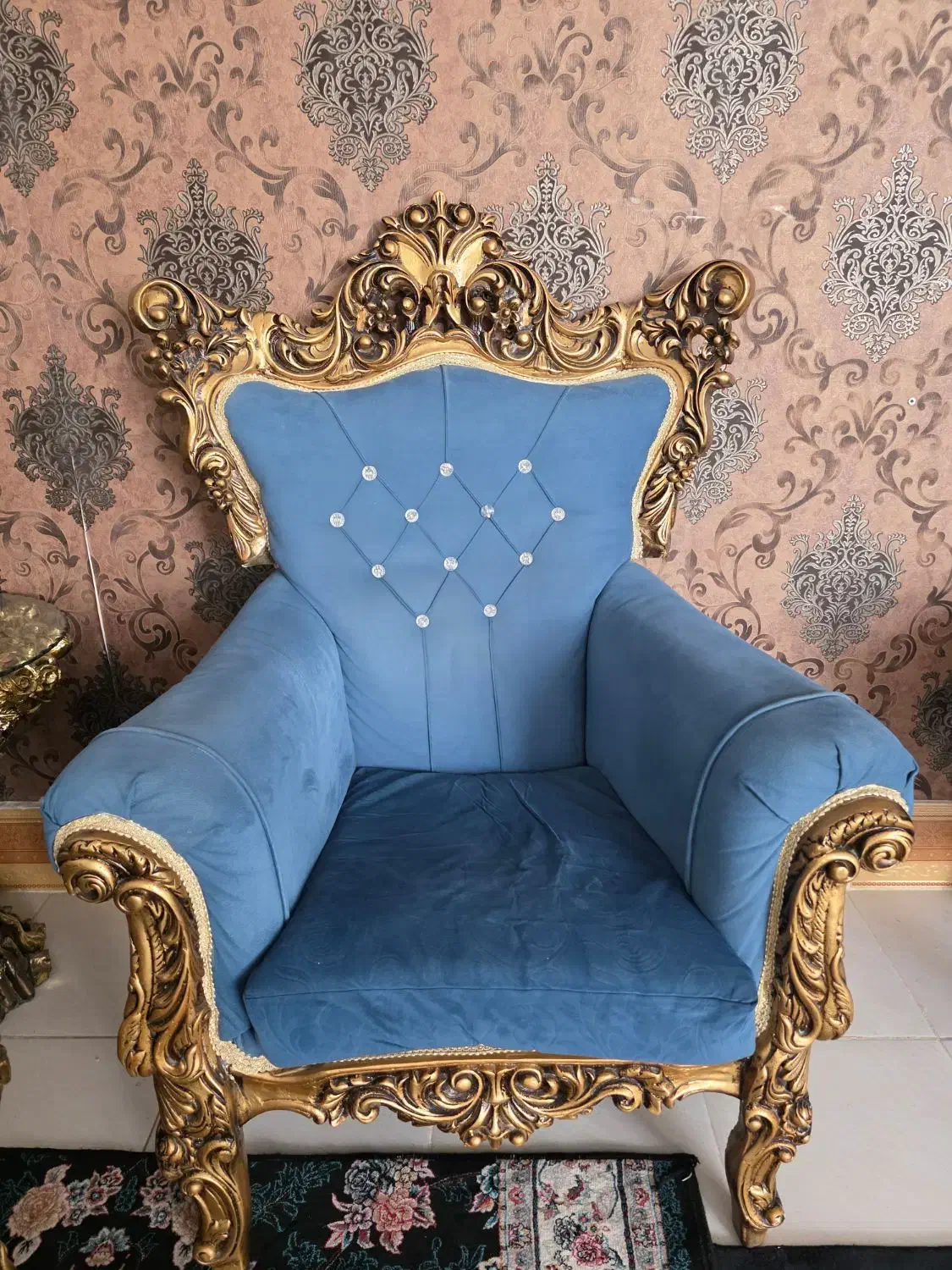 مبل هفت نفره باجلو مبلی|مبلمان خانگی و میز عسلی|قصرشیرین, |دیوار