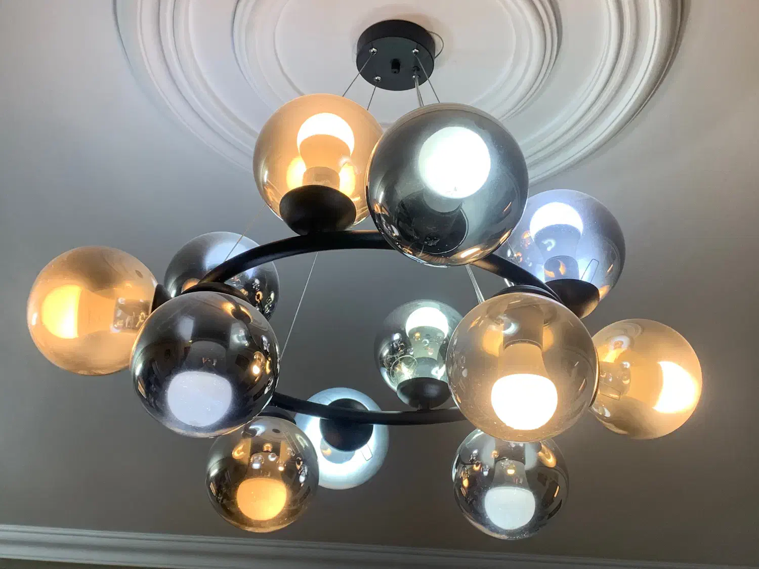 لوستر توپی|لوستر و چراغ آویز|تهران, کاج|دیوار