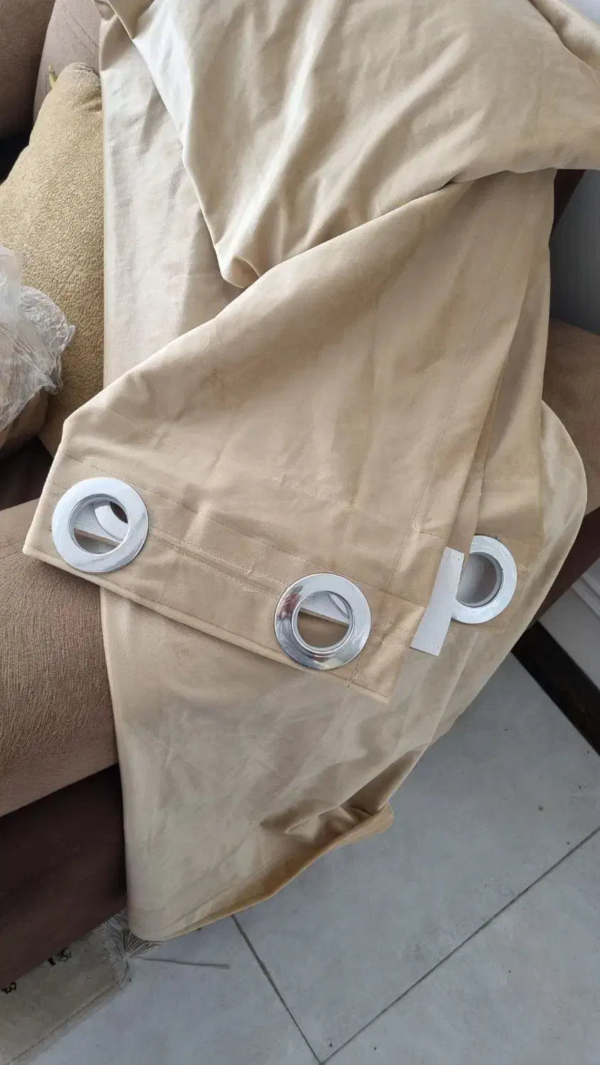 شال پرده مخمل کالیفرنیا|پرده، رانر، رومیزی|شیراز, درکی|دیوار