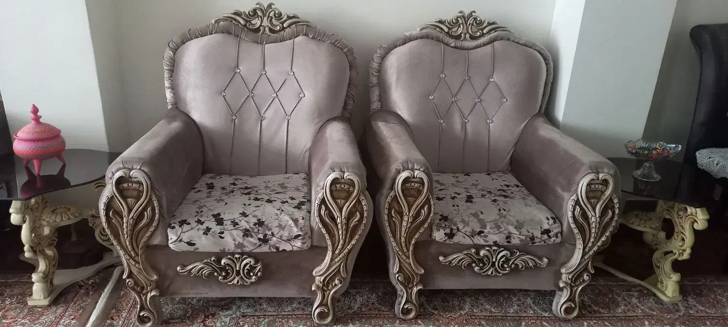 مبل ۷نفره+جلومبلی +میزtv|مبلمان خانگی و میز عسلی|الوند, |دیوار