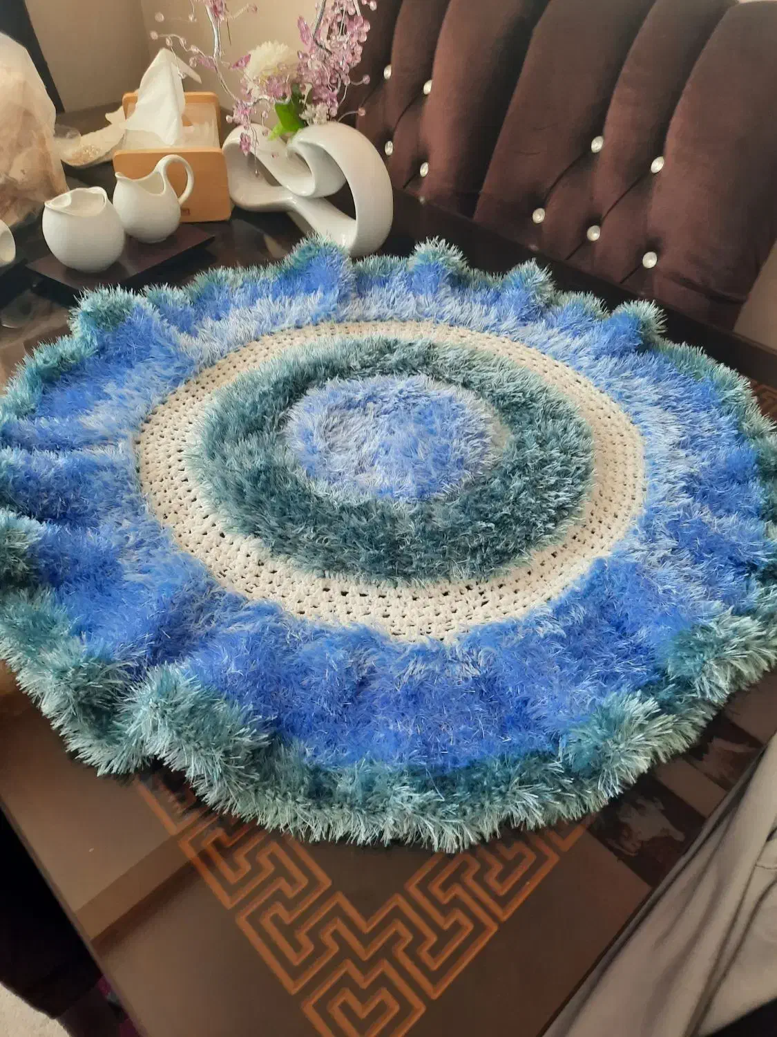 پادری گرد خوشگل طرح چشم نذر|فرش|تبریز, |دیوار