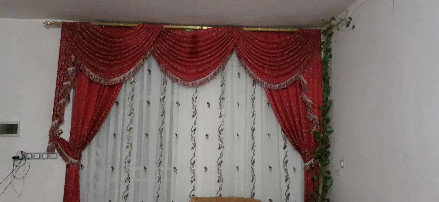 فروش پرده کاملا سالم|پرده، رانر، رومیزی|میانه, |دیوار