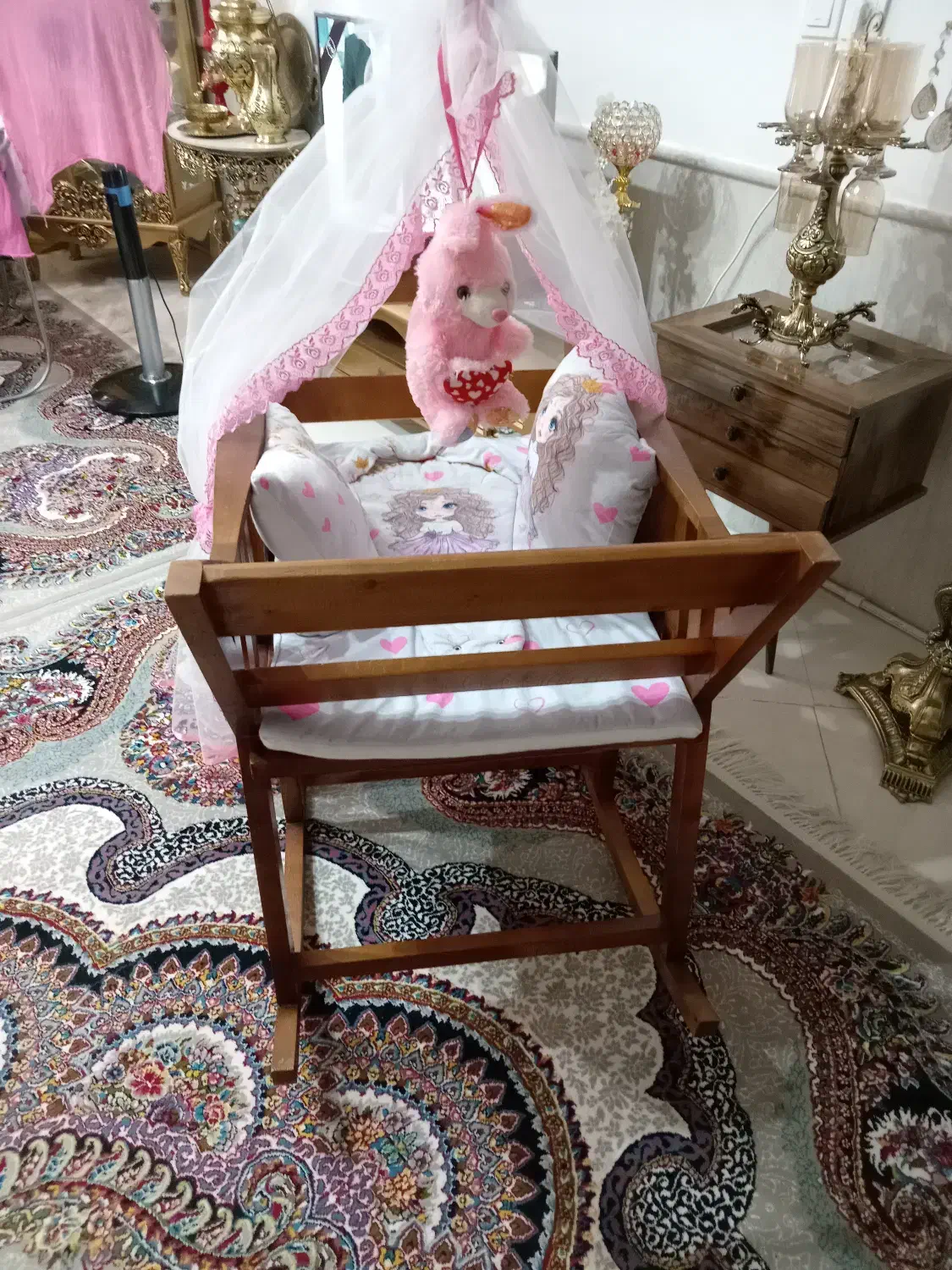 گهواره ترک طرح صندلی راک|تخت و صندلی بچه|تربتحیدریه, شهرک ولیعصر|دیوار