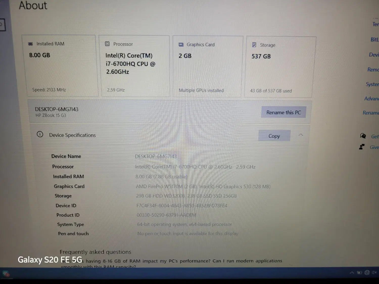 لپتاپ hp zedbook 15Gc|رایانه همراه|تربتحیدریه, طالقانی|دیوار