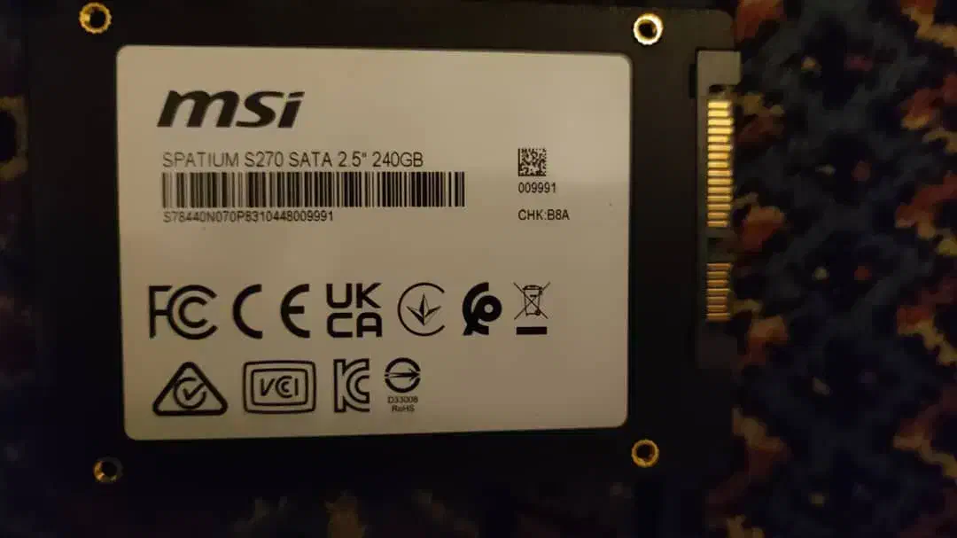 SSD msi 240G|قطعات و لوازم جانبی رایانه|کرج, باغستان|دیوار