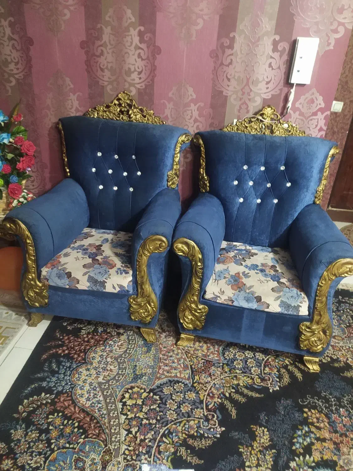 مبل سلطنتی سالم|مبلمان خانگی و میز عسلی|محمدیه-قزوین, |دیوار