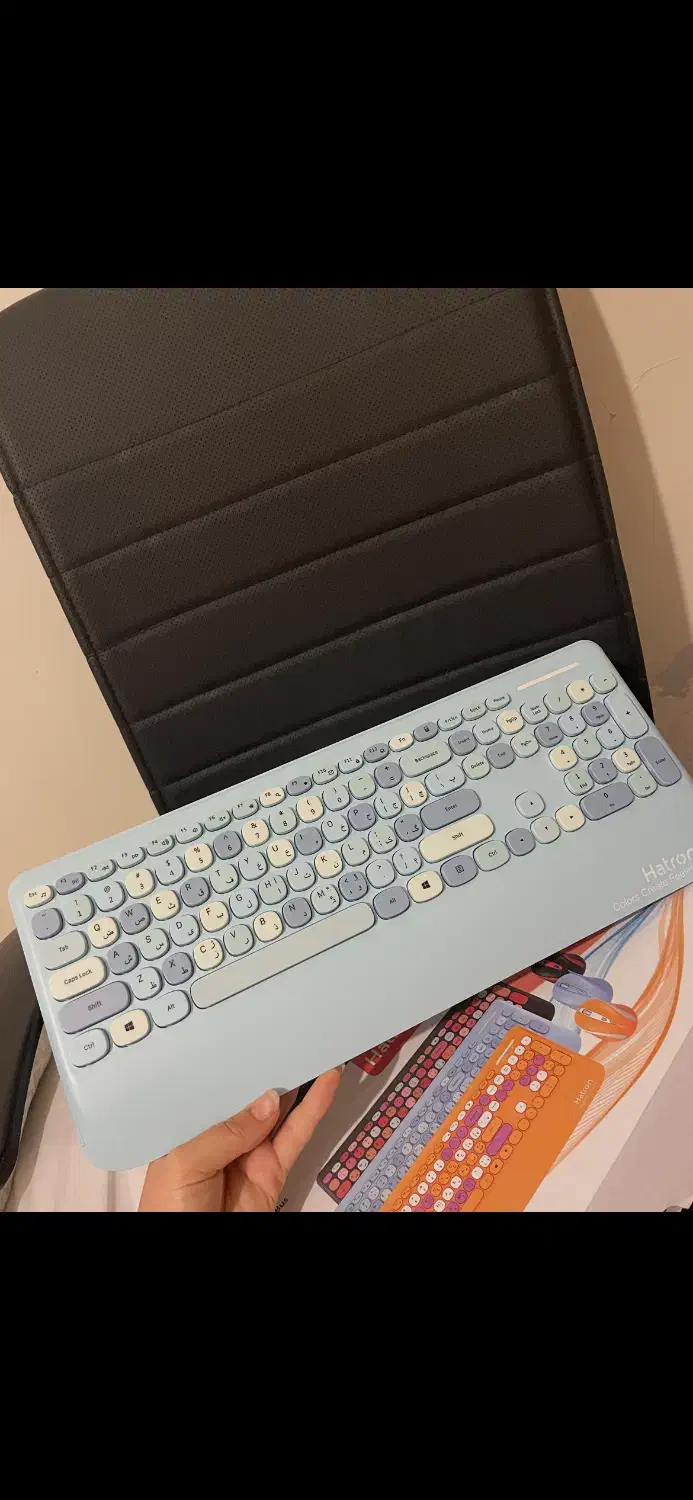 موس و کیبورد بی سیم و بی صدا hatron hkcw350|قطعات و لوازم جانبی رایانه|رودهن, |دیوار