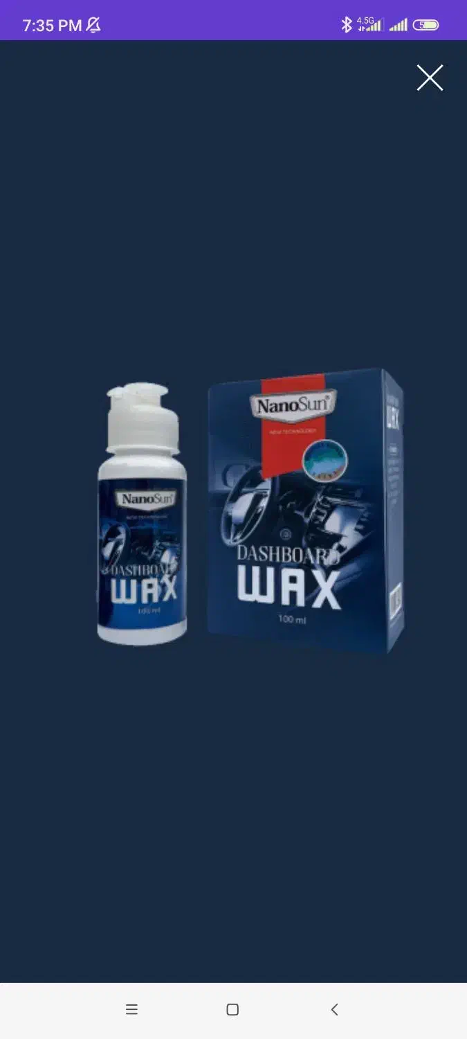 واکس داشبورد خودرو (نانوسان)|قطعات یدکی و لوازم جانبی|اهواز, نیوساید|دیوار