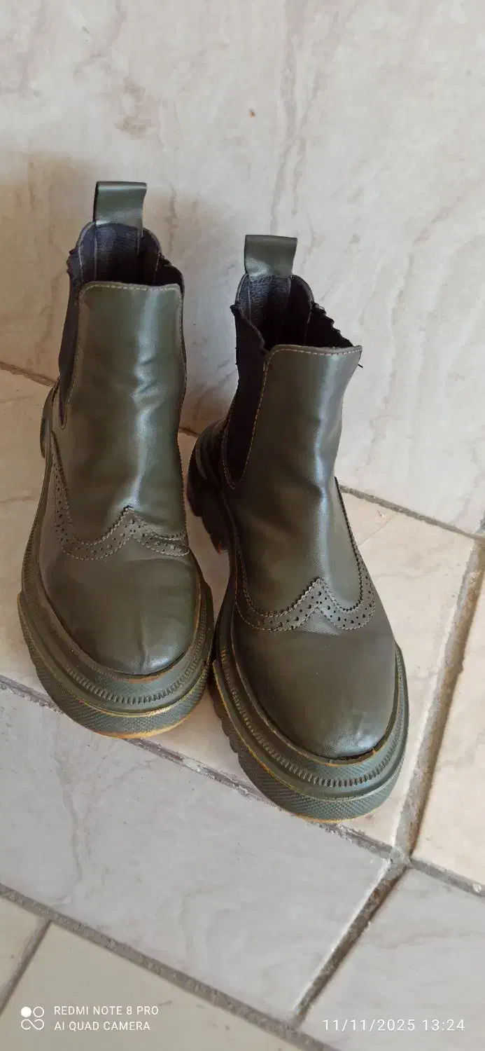 کفش نیم بوت چرم زنانه|کیف، کفش، کمربند|کرمان, |دیوار