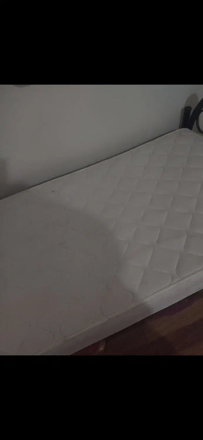 تخت تک نفر فلزی همره تشک|تخت و سرویس خواب|تبریز, |دیوار