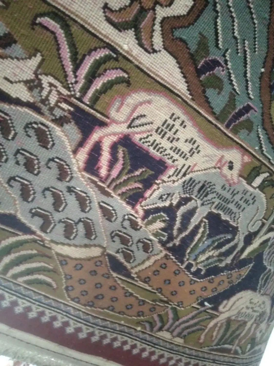 قالیچه 4متری بافت قم تابلو لیلی مجنون|فرش|قم, حنیف نژاد|دیوار