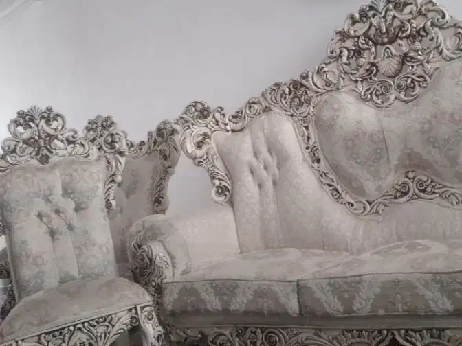 مبلمان سلطنتی ۹نفره درحد نو|مبلمان خانگی و میز عسلی|جیرفت, |دیوار