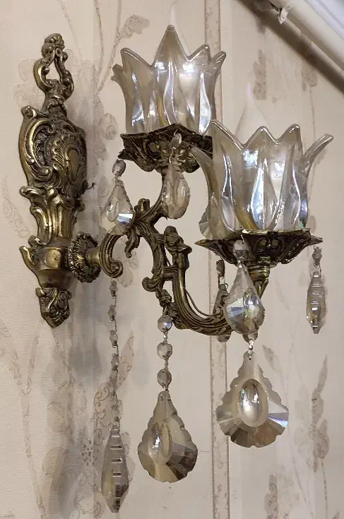 لوستر تمام برنز|لوستر و چراغ آویز|تبریز, |دیوار