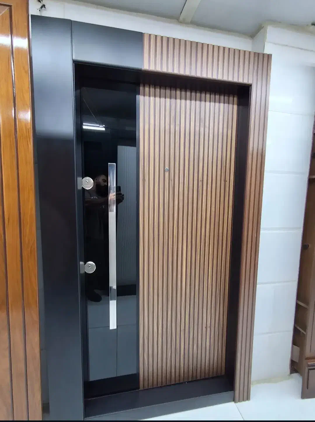 درب ضد سرقت کامپوزیت ، نمای کرتین وال کد K064|مصالح و تجهیزات ساختمان|هادی شهر, |دیوار