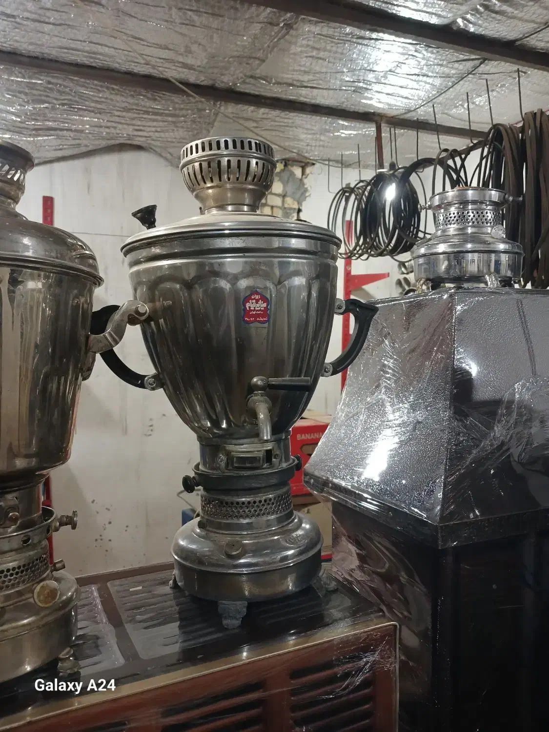 سماورگازی برقی نفتی گازی نفتی ترمکوبل دار|سماور، چایساز، قهوهساز|آران و بیدگل, |دیوار