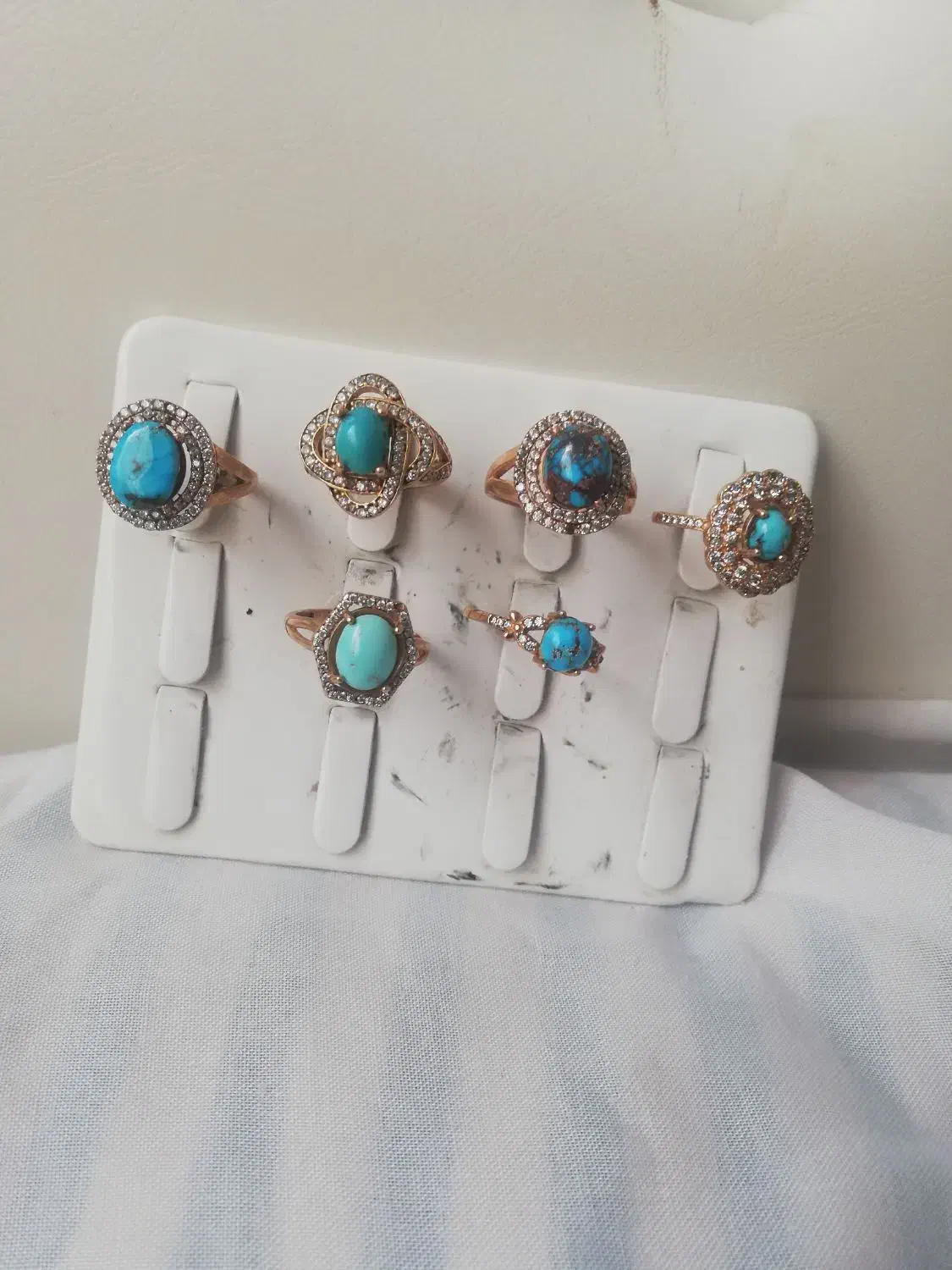 انگشتر زنانه باسنگ فیروزه|جواهرات|نیشابور, پاستور|دیوار