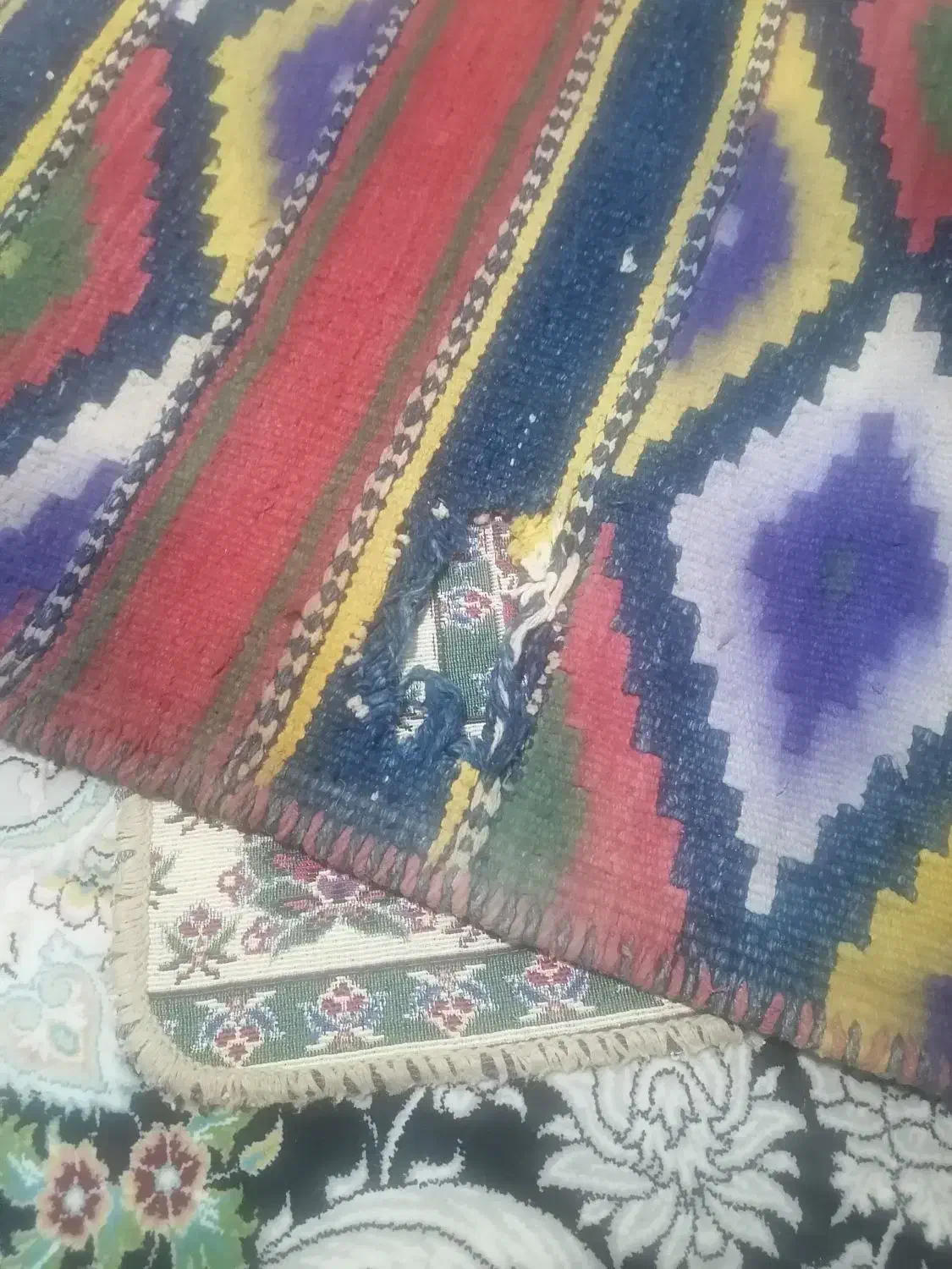 گلیم دست بافت|گلیم، جاجیم، گبه|کرمان, |دیوار