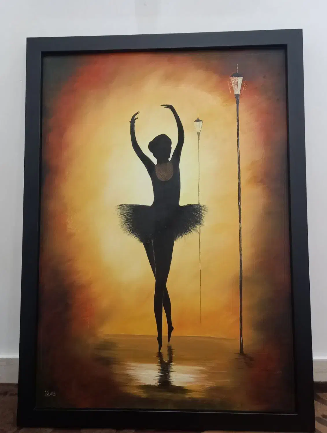 تابلو نقاشی رنگ روغن بالرین|تابلو، نقاشی، عکس|رشت, جهاد|دیوار