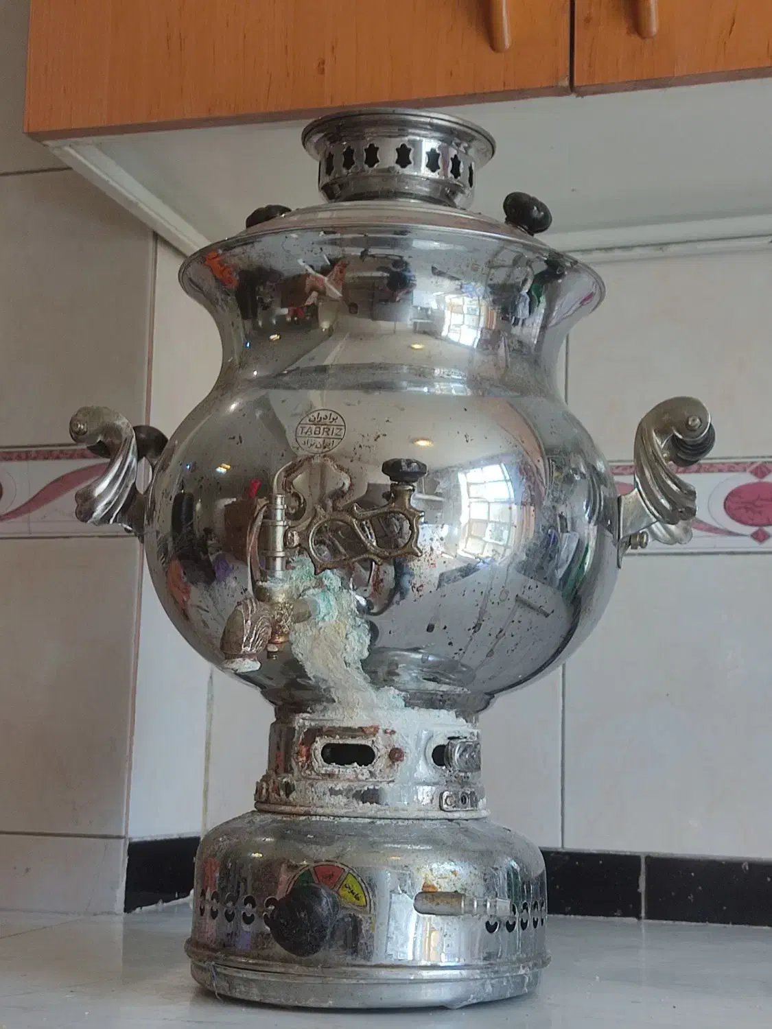 سماور ۱۷ لیتری استیل کارگاهی|سماور، چایساز، قهوهساز|تهران, گلستان (شهرک راه آهن)|دیوار