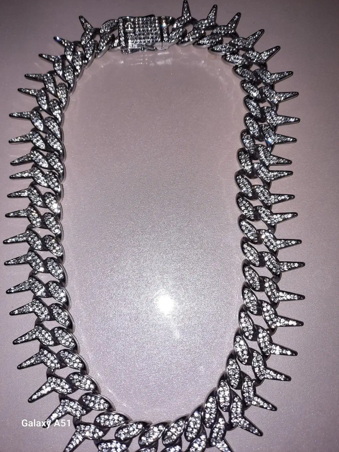 گردنبند فول نگین دار .طرح خاردار|بدلیجات|پارسآباد, |دیوار