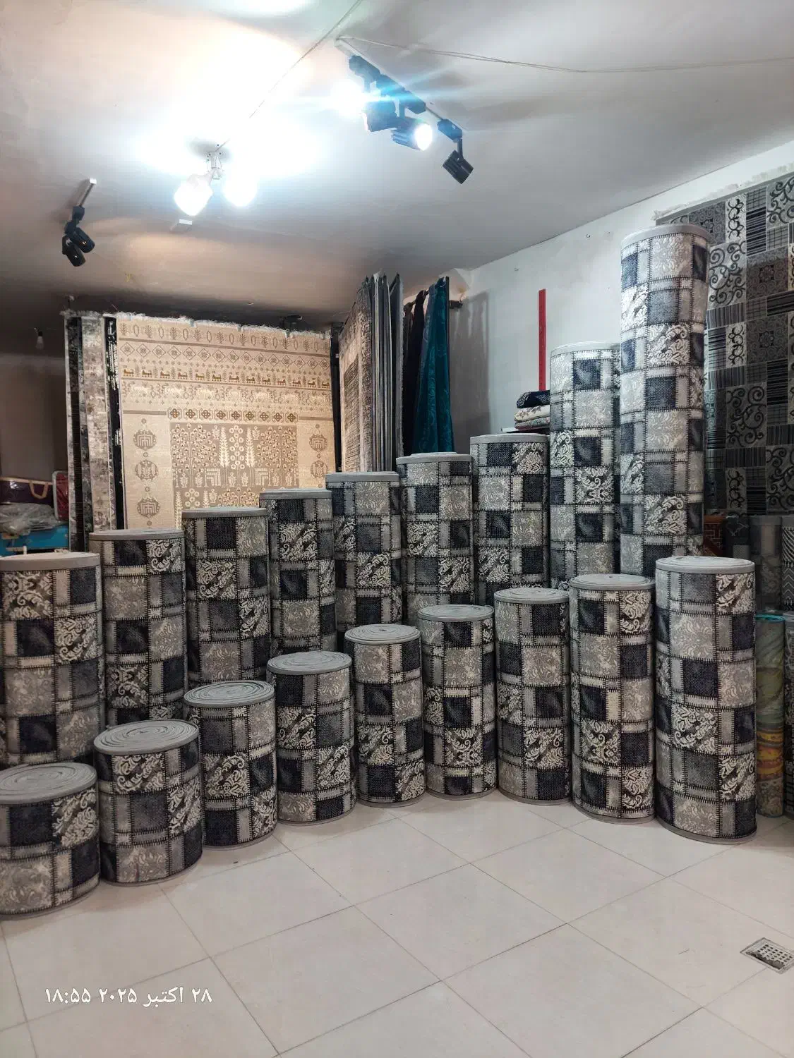 پخش کناره گلیم خشتی طوسی عمده و جزئی|گلیم، جاجیم، گبه|مشهد, توس (بلوار توس)|دیوار