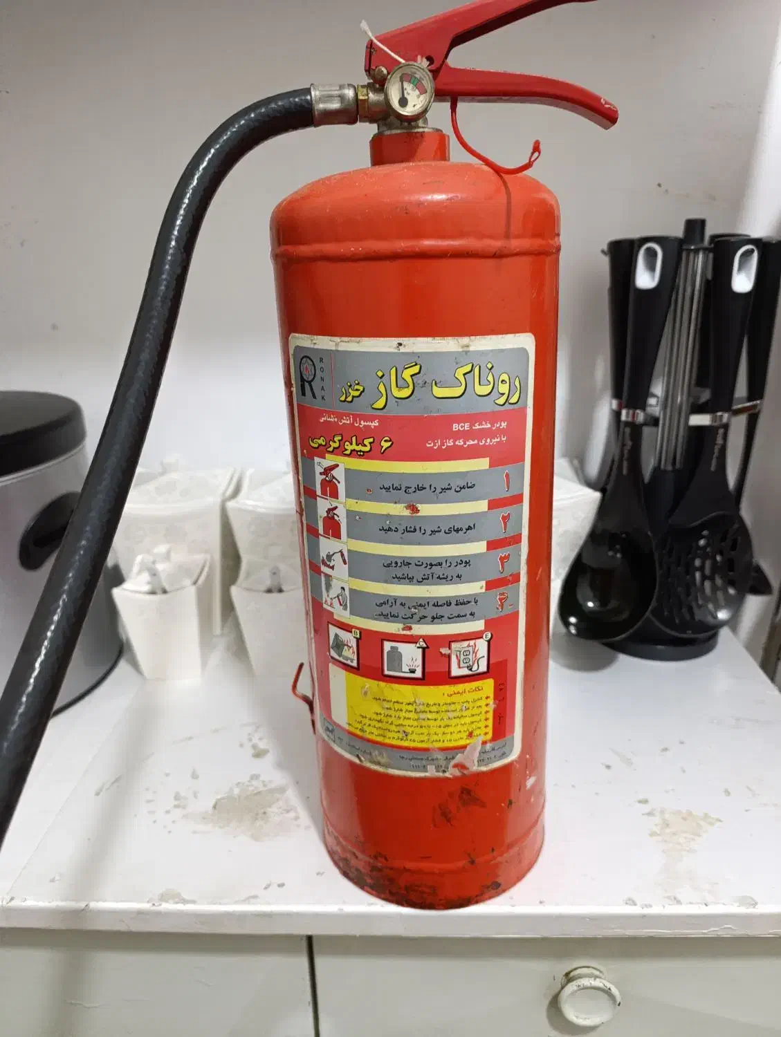 کپسول 6کیلویی روناک گاز خزر|اجاق گاز و لوازم برقی پخت‌وپز|سنندج, |دیوار