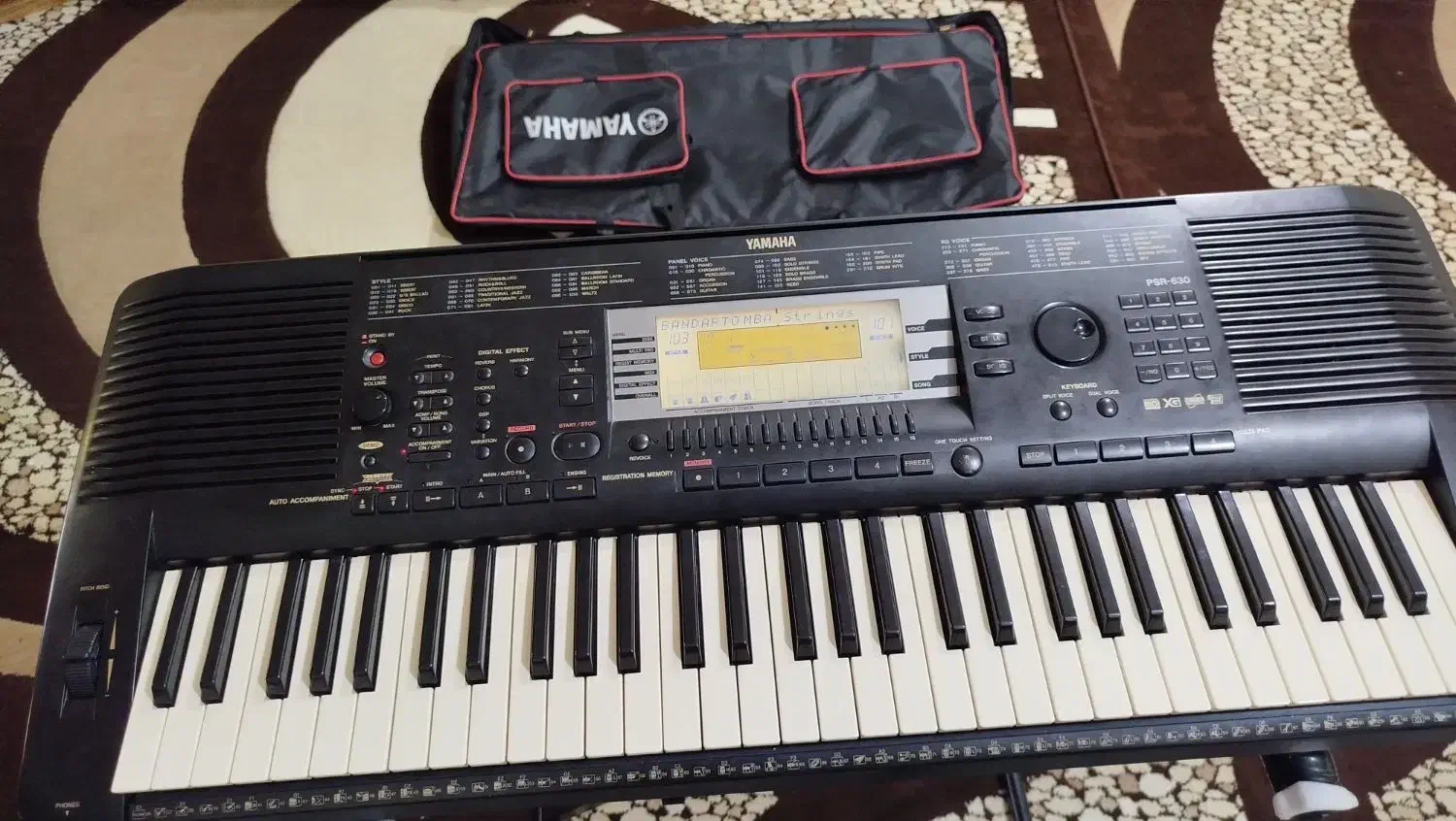 ارگ یاماها پی ار اس 630|پیانو، کیبورد، آکاردئون|اهواز, زندوکیلی|دیوار