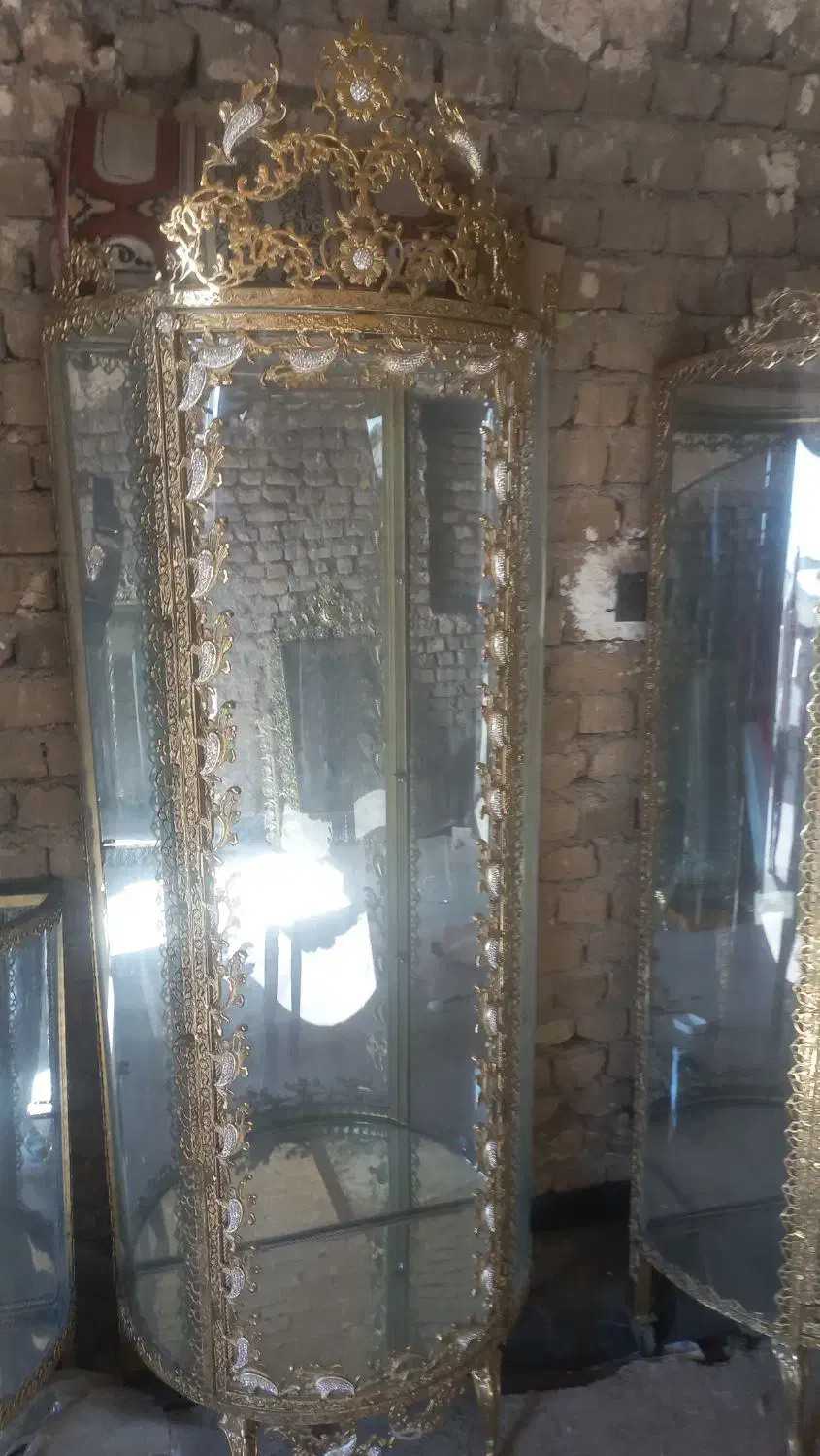 بوفه بلند تمام برنز اصل ،|بوفه، ویترین، کنسول|نورآباد, |دیوار