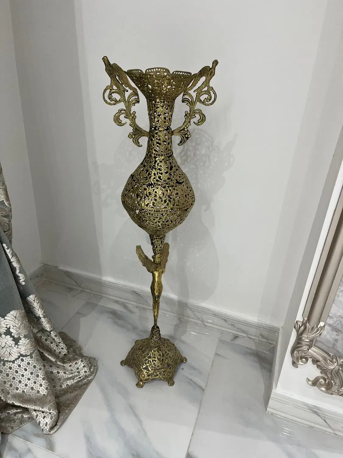 گلدان برنز فرشته سایز بزرگ|مجسمه، تندیس، ماکت|میانه, |دیوار