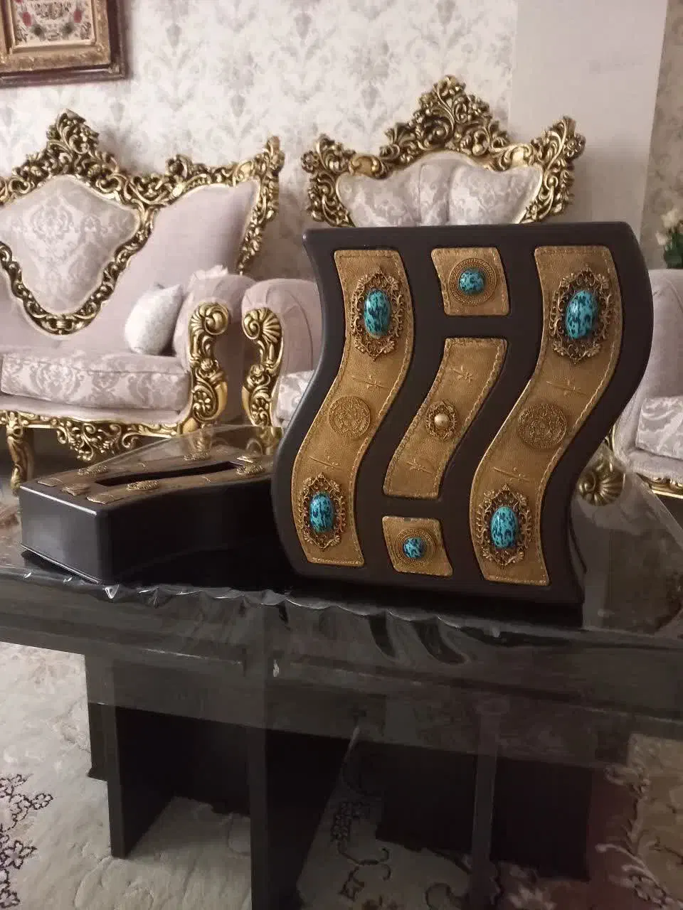 سطل آشغال و جا دستمالی|صنایع دستی و سایر لوازم تزئینی|ابهر, |دیوار