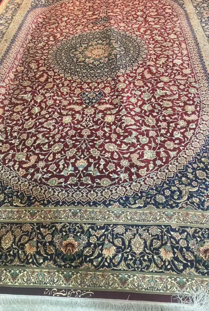 فرش ۶متری دستبافت تمام ابریشم قم مارک دار|فرش|تهران, قلهک|دیوار