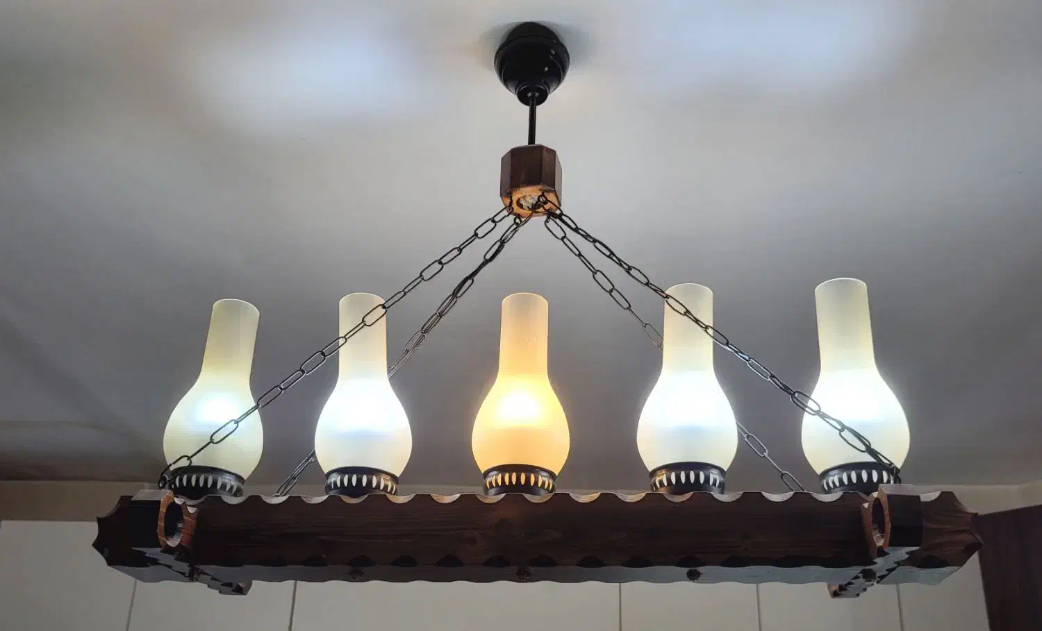 لوستر چوبی|لوستر و چراغ آویز|قیامدشت - خاورشهر, |دیوار