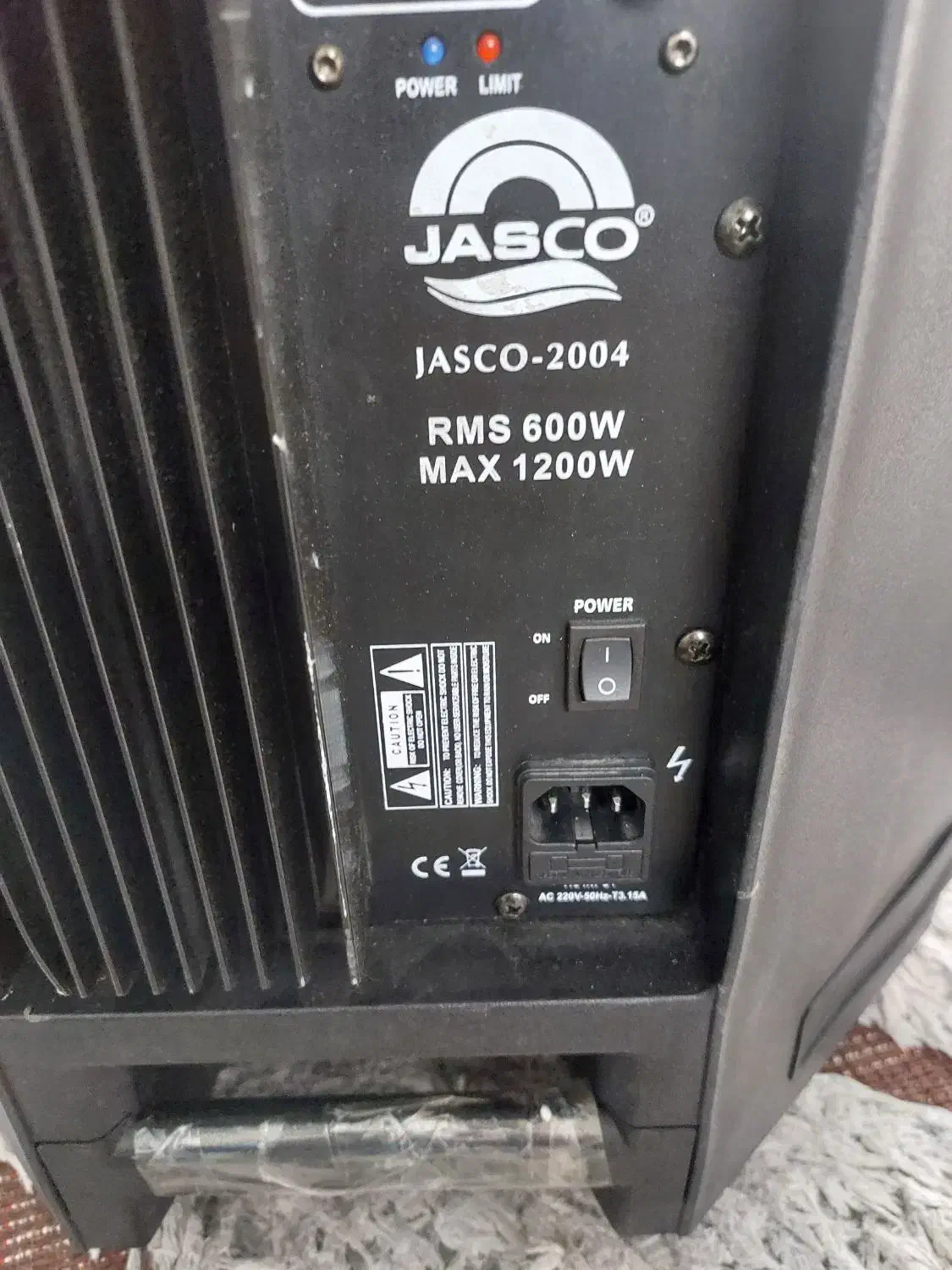 باند اکتیو ۱۵ اینچ جاسکو درحد نو|سیستم صوتی خانگی|شیراز, گلکوب|دیوار