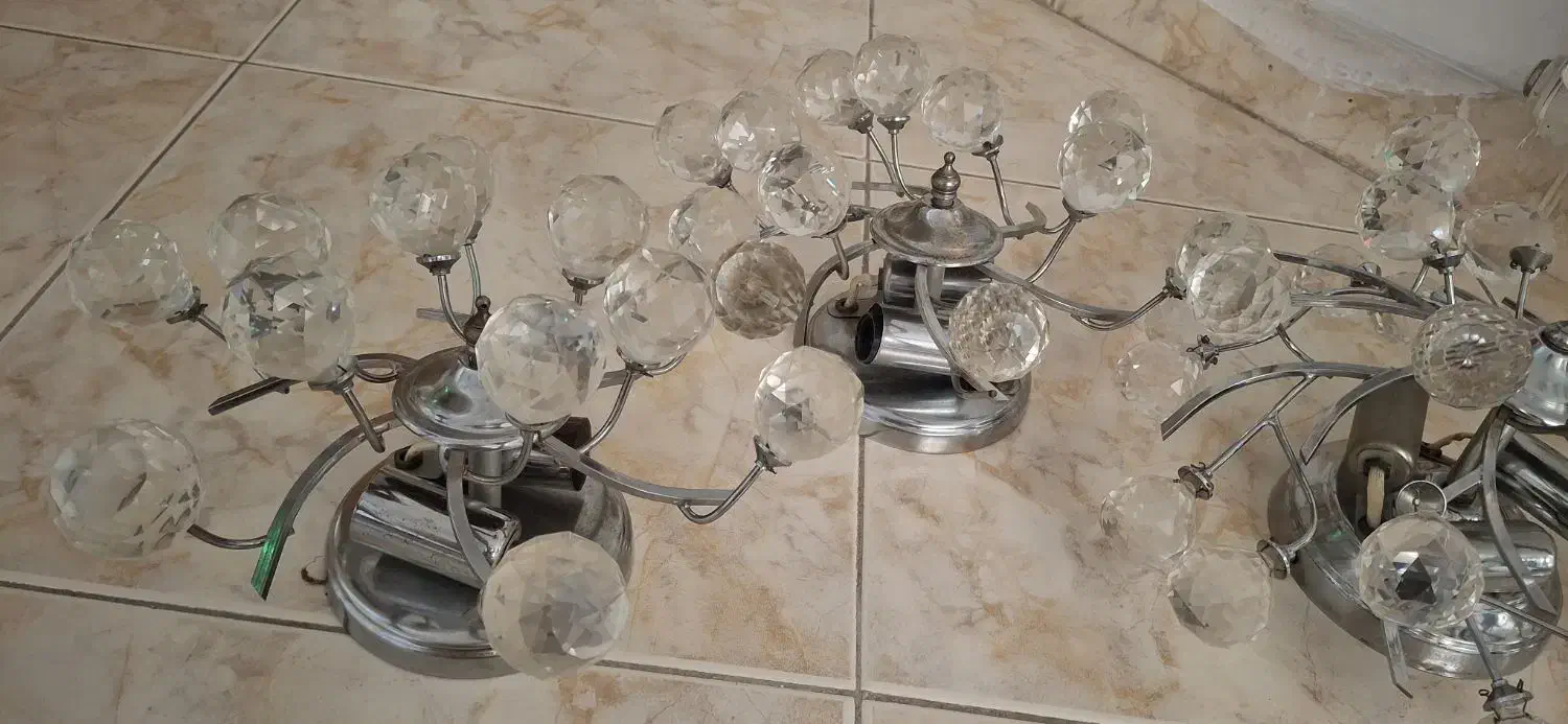 ۳ عدد لوستر سقفی سالم|لوستر و چراغ آویز|مشهد, هفت تیر (نه دره)|دیوار