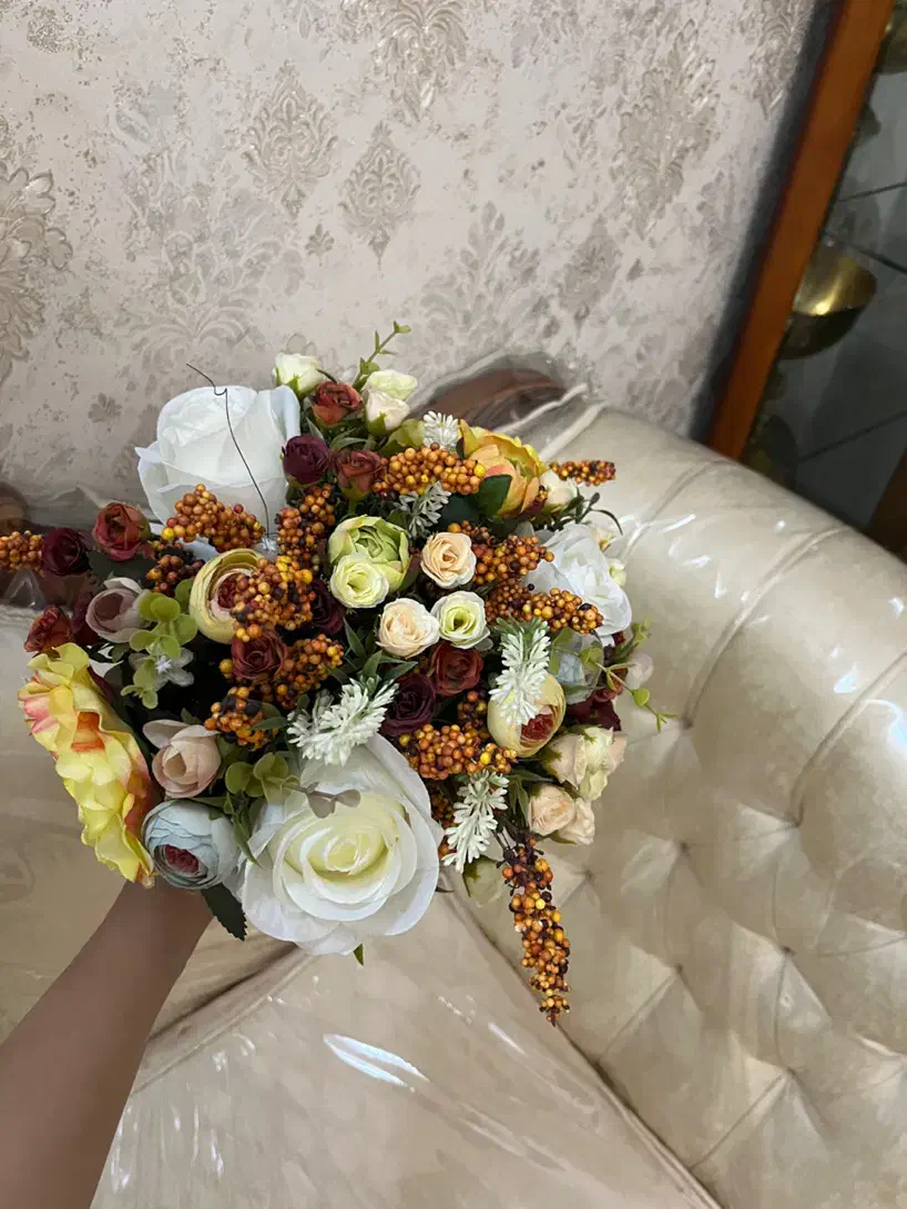 گل مصنوعی عروس،فرمالیته|گل مصنوعی|اراک, |دیوار