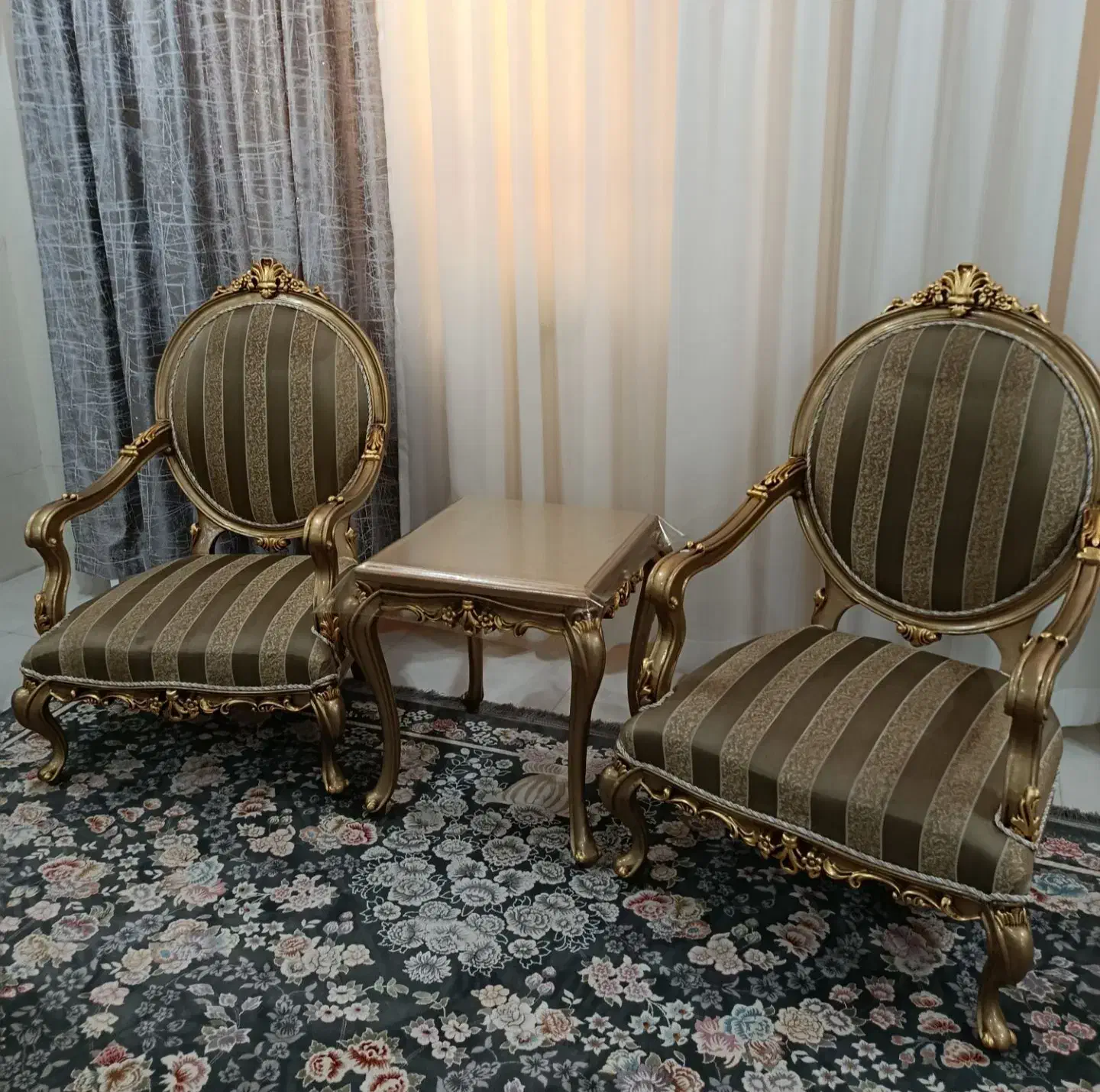 مبلمان سلطنتی(9نفره)|مبلمان خانگی و میز عسلی|مسجد سلیمان, |دیوار