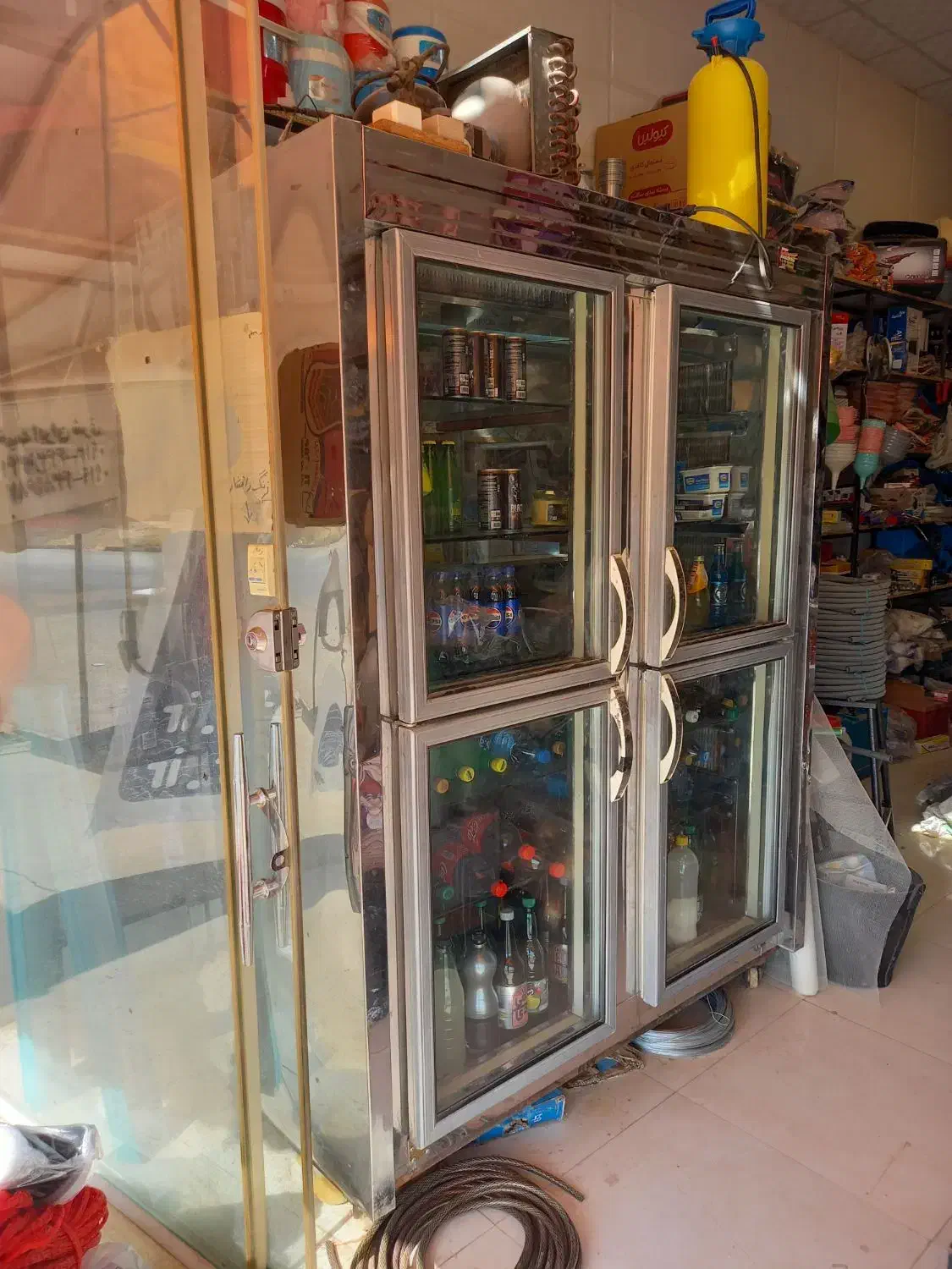 یخچال۴درب موتوردانفوس کم کارکرد|یخچال و فریزر|ساوه, |دیوار