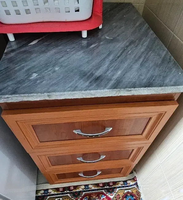 کابینت ام دی اف سالم، در حد نو ، همراه سنگ سماور|جاکفشی، کمد، دراور|سنندج, |دیوار