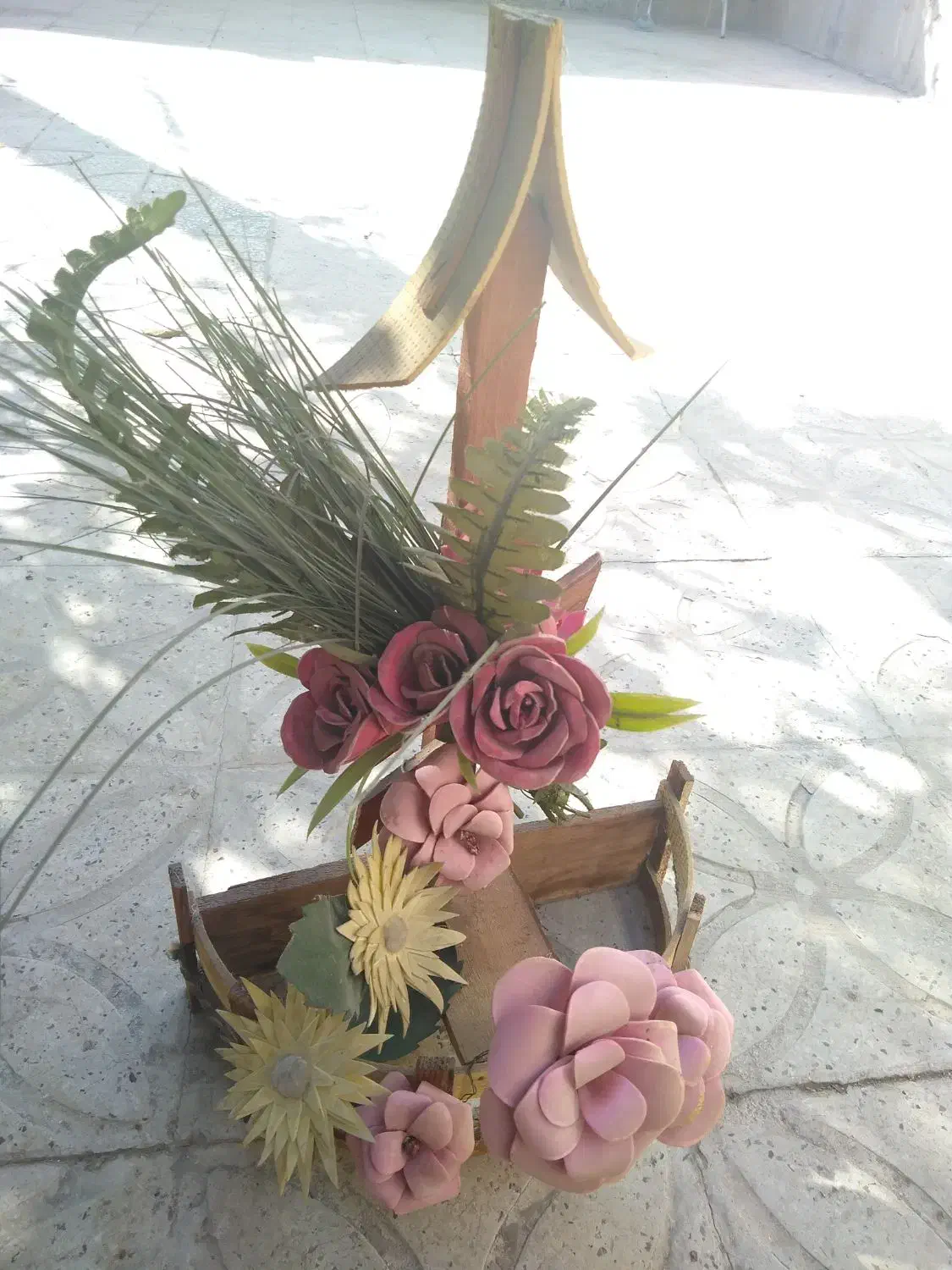 سبد گل مصنوعی|گل مصنوعی|شیراز, گلکوب|دیوار