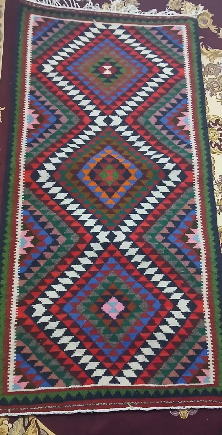 گلیم دست بافت|گلیم، جاجیم، گبه|زنجان, |دیوار